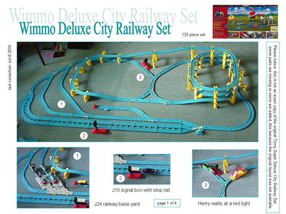 tomy trains super deluxe city railway set